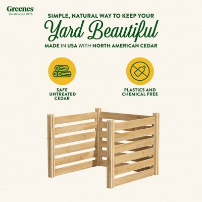 Image showing  36 in. x 36 in. x 31 in. Cedar Outdoor Air Conditioning Cover Privacy Screen