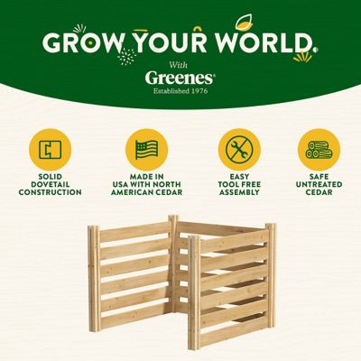 Image showing 7 th Greenes Fence 36 x 36 x 31in. Cedar Outdoor Air Conditioning Cover Privacy Screen