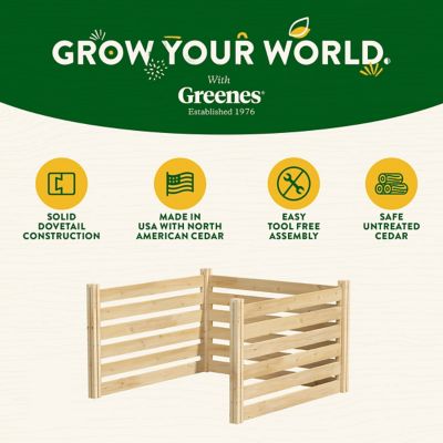 Image showing 7 th Greenes Fence 48 x 48 x 31in. Cedar Outdoor Air Conditioning Cover Privacy Screen