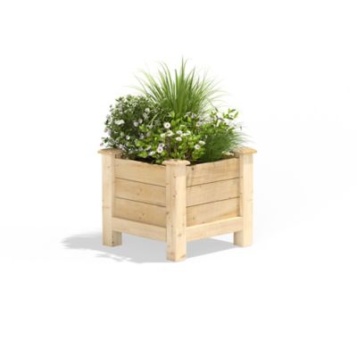 Greenes Fence Original Cedar Elevated Planter, 16 in. X 16 in. X 17 in.