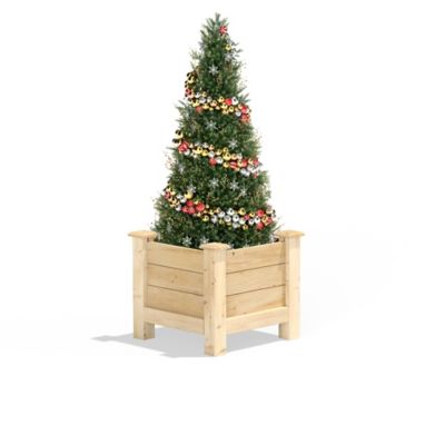 Image showing  Original Cedar Elevated Planter, 16 in. x 16 in. x 17 in.