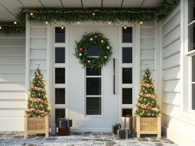 Image showing 9 th Greenes Fence Original Cedar Elevated Planter, 16 x 16 x 17in.