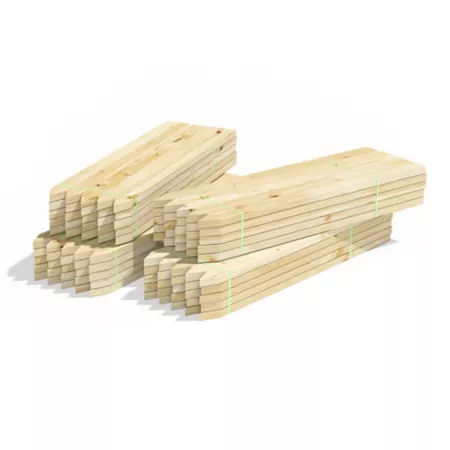 Greenes Wooden Fence Posts 23.5" x 1.5" Pack of 128 Plant Stakes