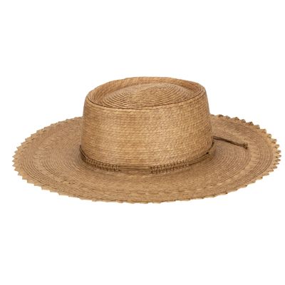 San Diego Hat Company Athena Philippine Buri Straw Telescope Boater