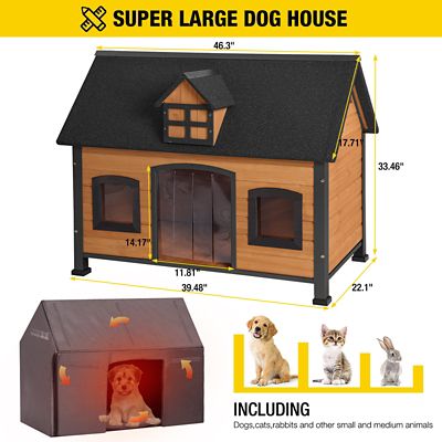 Image showing 5 th Aivituvin Insulated Outdoor Dog House with Liner