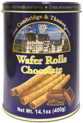 Cambridge & Thames Chocolate Wafer Rolls, 14.1 oz.