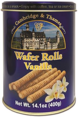 Cambridge & Thames Vanilla Wafer Rolls, 14.1 oz.