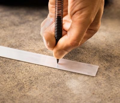 Image showing  1/8 in. Prick Punch and 3/16 in. Center Punch Combination Spring Loaded Hammerless Tool