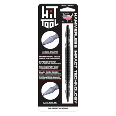 HIT Tool Spring Loaded #2 Nail Starter & 2/32 in. Nail Set