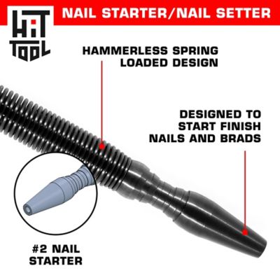 Image showing  Spring Loaded #2 Nail Starter & 2/32 in. Nail Set