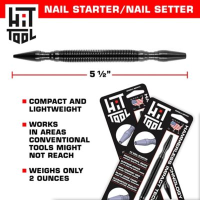 Image showing 5 th HIT Tool Spring Loaded #2 Nail Starter & 2/32 in. Nail Set