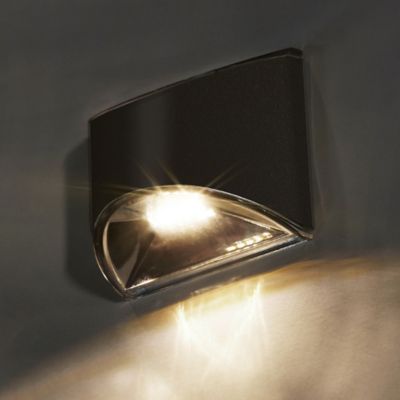 Image showing  10-Lumen Black Stainless Steel Deck and Wall Light