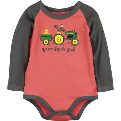 John Deere Baby Boys' Grandpa Pal Long-Sleeve Bodysuit