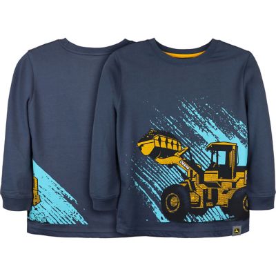 John Deere Long Sleeve Tee Shirt Bulldozer