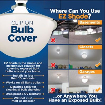 Image showing 8 th EZ Shade Clip-On Light Cover