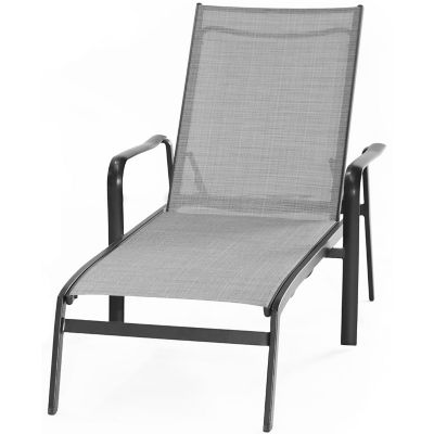 Image showing  Foxhill All-Weather Commercial-Grade Aluminum Chaise Lounge Chair With Sunbrella Sling Fabric
