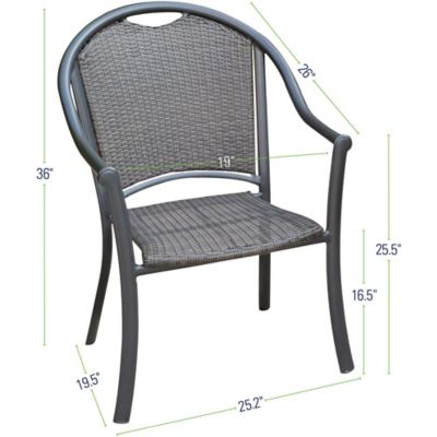 Image showing  Commercial Woven Aluminum Dining Chair