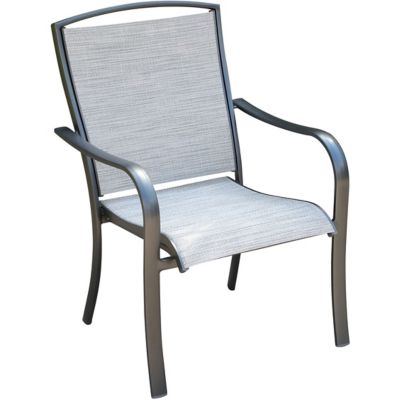 Hanover Foxhill All-Weather Commercial-Grade Aluminum Dining Chair With Sunbrella Sling Fabric