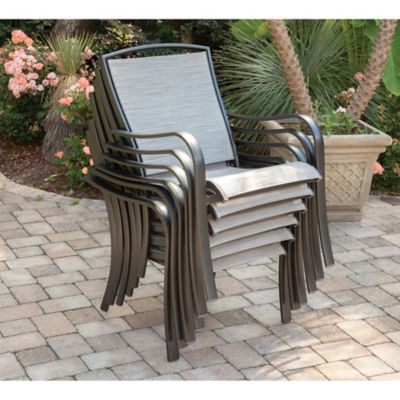 Image showing  Foxhill All-Weather Commercial-Grade Aluminum Dining Chair With Sunbrella Sling Fabric