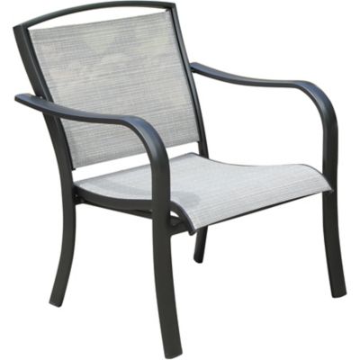 Hanover Foxhill All-Weather Commercial-Grade Aluminum Lounge Chair With Sunbrella Sling Fabric