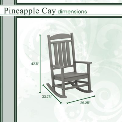 Image showing  All-Weather Pineapple Cay Porch Rocker