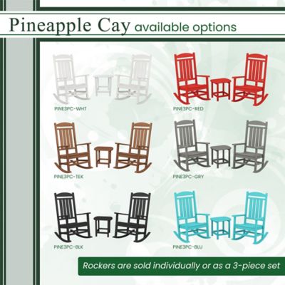 Image showing  All-Weather Pineapple Cay Porch Rocker