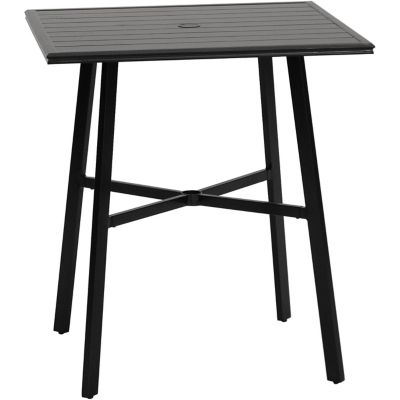 Hanover 42 in. Commercial-Grade Counter-Height Slat-Top Rectangular Dining Table for 2 People