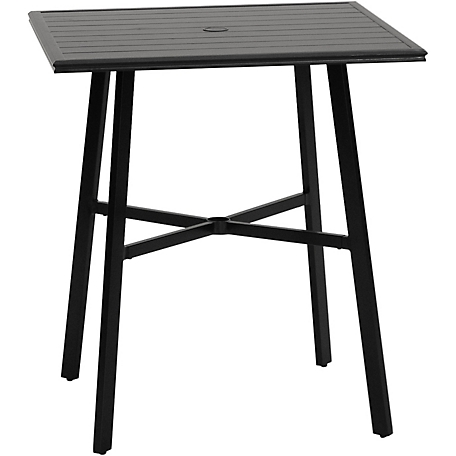 Hanover Commercial-Grade Counter-Height 42 in. Slat-Top Dining Table