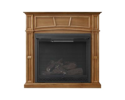 Pleasant Hearth 46 in. Dual Fuel Platinum Oak Vent Free Fireplace System 33,000 BTU