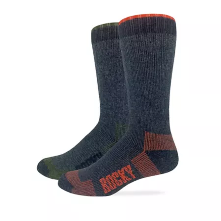 Rocky Heavyweight - Merino Wool Blend BOOT Socks Made in USA 2 Pack 2/72911 Men's Boot Socks