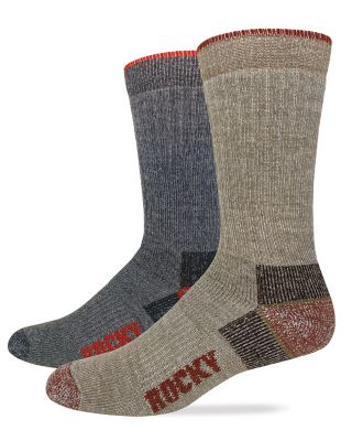 Rocky Heavyweight - Merino Wool Blend BOOT Sock Made in USA, 2 pk., 2/ ...