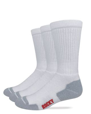 Rocky Cotton Comfort Crew Sock Made in USA, 3 pk., 3/72917