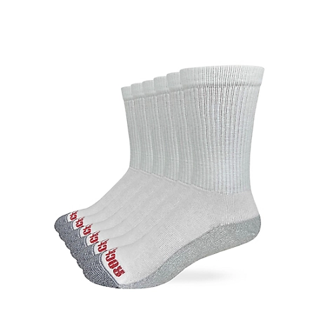 Rocky Midweight Work Sock - Cotton Comfort, Made in USA 6 pk., 6/73012