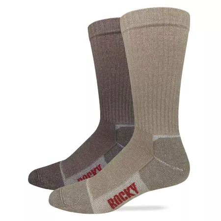 Rocky Ultra-Dri Midweight Heather Casual Crew Made in USA 2 pk 2/72973 Men's Crew Socks