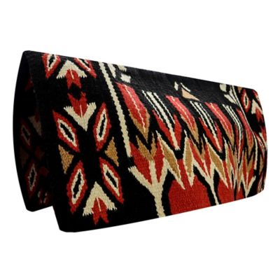 TuffRider Dodge Western Woven Saddle Blanket, Black, 34 in. x 36 in.