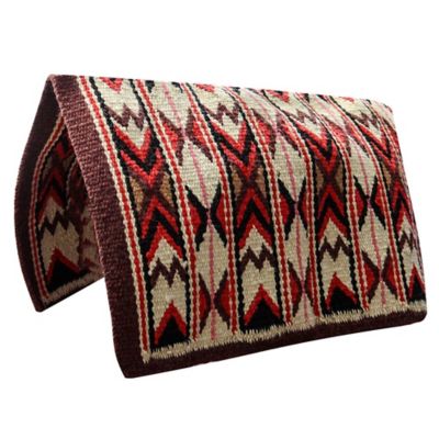 TuffRider Santa Fe Western Woven Saddle Blanket, Red, 34 in. x 36 in.