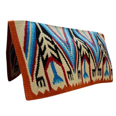 TuffRider Bandera Western Woven Saddle Blanket, Royal, 34 in. x 36 in.