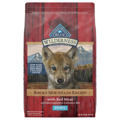 Blue Buffalo Wilderness Puppy High-Protein Rocky Mountain Recipe with Red Meat Dry Dog Food