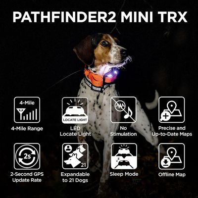 Image showing  PATHFINDER2 MINI TRX ADDITIONAL RECEIVER BLUE GPS-Only Tracking Collar