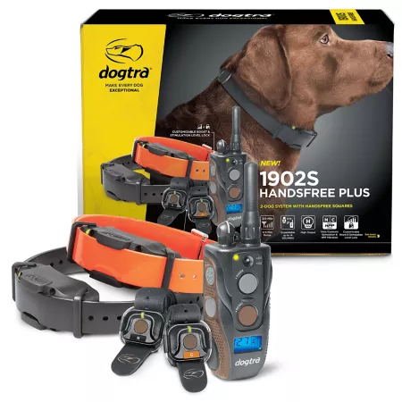 Dogtra 1902S Hands-Free Plus Boost and Lock Electronic Collar 3/4 Mile Range for 2 Dogs Remote Dog Training Dog Training Collars