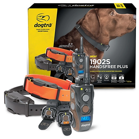 Dogtra 1902S HANDSFREE PLUS Boost & Lock Remote Dog Training e-Collar, 2-Dog