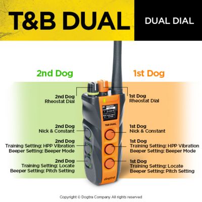 Image showing  T&B Dual 2-Dog Remote Training E-Collar