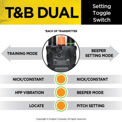Image showing 5 th Dogtra T&B Dual 2-Dog Remote Training E-Collar
