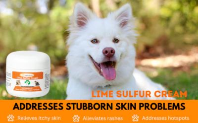 Image showing  Itchy and Dry Skin Lime Sulfur Cream for All Animals, 4 oz.