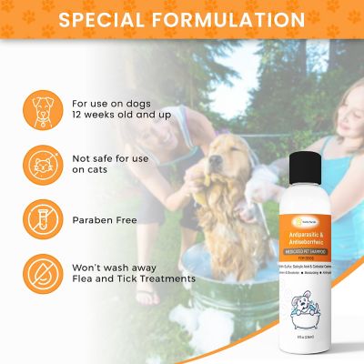 Image showing  8 oz. Sulfur Salicylic Acid Oatmeal Shampoo - Antiparasitic & Antiseborrheic Shampoo