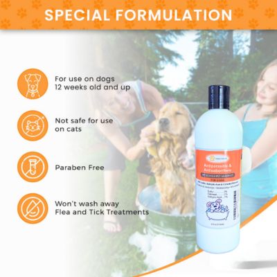 Image showing  16 oz. Sulfur Salicylic Acid Oatmeal Shampoo - Antiparasitic & Antiseborrheic Shampoo