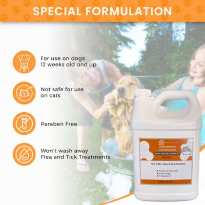 Image showing  128 oz. Sulfur Salicylic Acid Oatmeal Shampoo - Antiparasitic & Antiseborrheic Shampoo