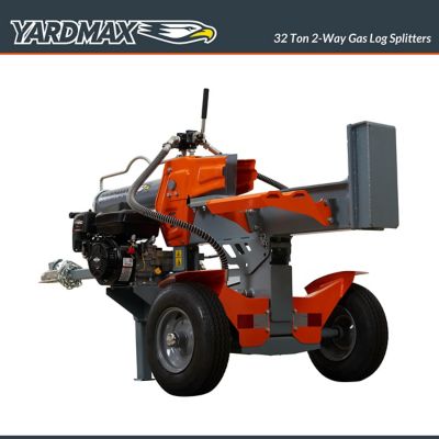 YARDMAX 32-Ton Gas-Powered Log Splitter, 2-Way Half Beam, Briggs & Stratton Engine