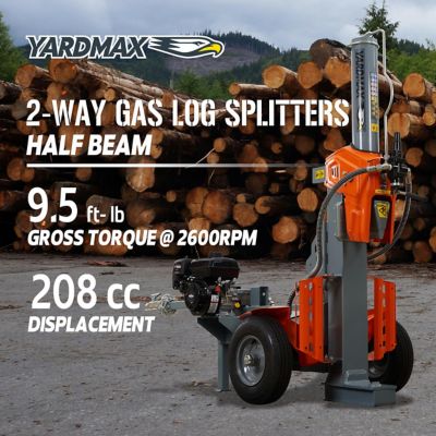 Image showing  32-Ton Gas-Powered Log Splitter, 2-Way Half Beam, Briggs & Stratton Engine