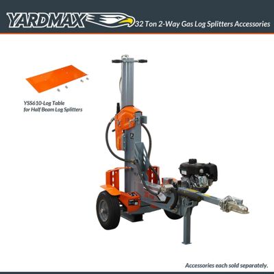 Image showing  32-Ton Gas-Powered Log Splitter, 2-Way Half Beam, Briggs & Stratton Engine